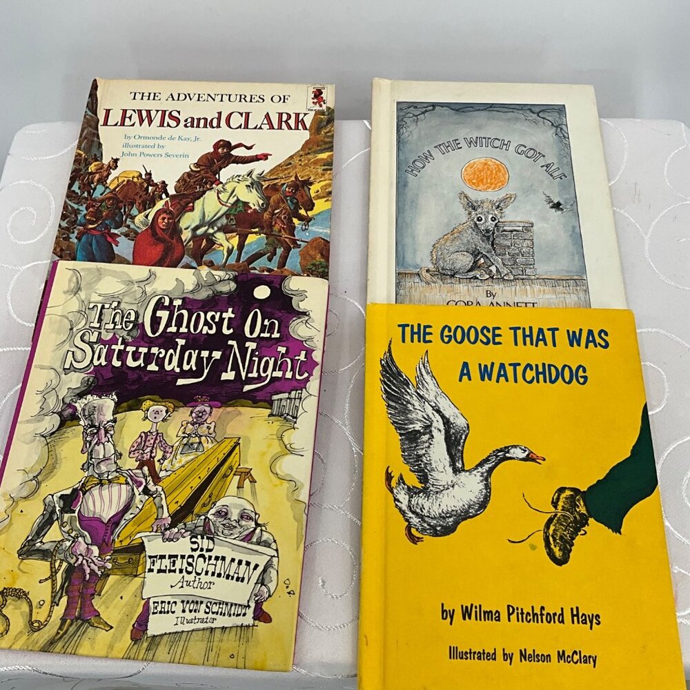 Vintage Childrens Book Lot: The Ghost On Saturday Night How The Witch Got Alf Th